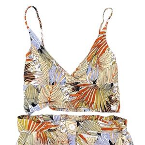 Shore Two-Piece Set – Tropical Print – Size L